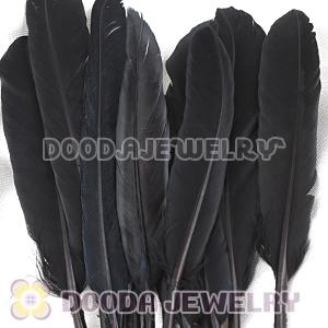 Black Goose Satinette Wing Feather Hair Extensions Wholesale