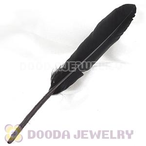 Black Goose Satinette Wing Feather Hair Extensions Wholesale