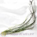 Green Thin Striped Grizzly Bird Feather Hair Extension Wholesale