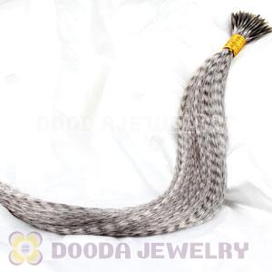 Striped Synthetic Ivory Feather Hair Extension Wholesale