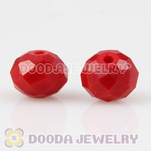 8mm Handmade Style Red Faceted Crystal Glass Beads Wholesale