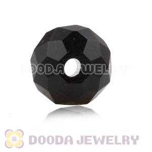 8mm Handmade Style Black Faceted Crystal Glass Beads Wholesale