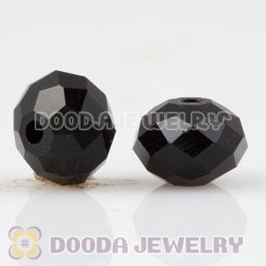 8mm Handmade Style Black Faceted Crystal Glass Beads Wholesale