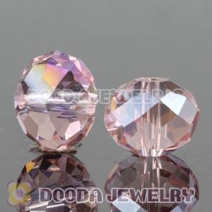 10mm Handmade Style Pink Faceted Crystal Glass Beads Wholesale