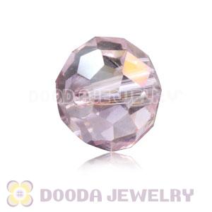 8mm Handmade Style Pink Faceted Crystal Glass Beads Wholesale