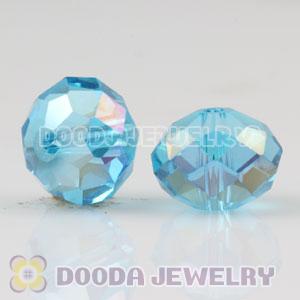 10mm Handmade Style Blue Faceted Crystal Glass Beads Wholesale