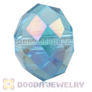 10mm Handmade Style Blue Faceted Crystal Glass Beads Wholesale