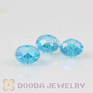 8mm Handmade Style Blue Faceted Crystal Glass Beads Wholesale