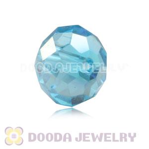8mm Handmade Style Blue Faceted Crystal Glass Beads Wholesale