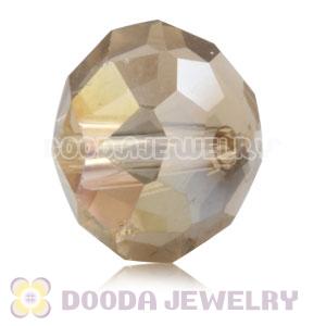 10mm Handmade Style Yellow Faceted Crystal Glass Beads Wholesale