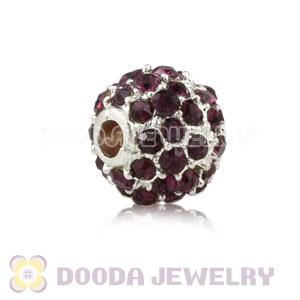 8mm Handmade Alloy Beads With Champagne Crystal Wholesale