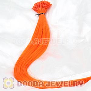 Fashion Orange Synthetic Feather Extension Wholesale