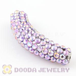Alloy Beads With Pink Crystal Wholesale