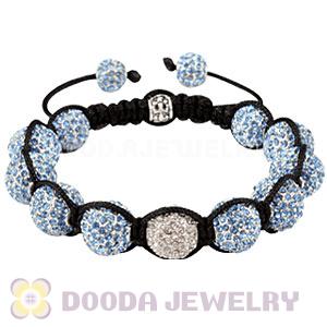 Blue Disco Ball Bead Fashion Alloy Crystal Bracelets Wholesale