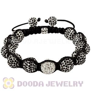 Black Disco Ball Bead Fashion Alloy Crystal Bracelets Wholesale