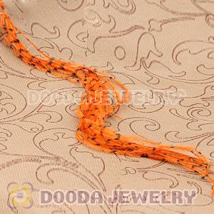 Orange Striped Ostrich Plumes Trim Feather Hair Extensions Wholesale