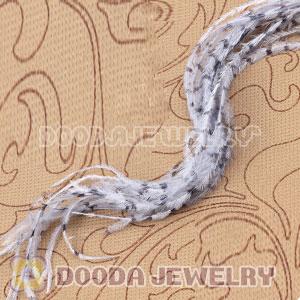 Grizzly Striped Ostrich Plumes Trim Feather Hair Extensions Wholesale