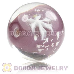 10mm European Style Brown Snowflake Lampwork Glass Beads Wholesale