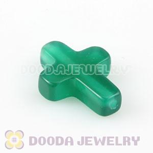 12×16mm Green Agate Latin Cross Beads Wholesale