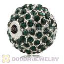 12mm Handmade Alloy Beads With Navy Crystal Wholesale