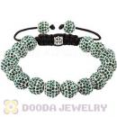 Navy Disco Ball Bead Alloy Crystal Bracelets Wholesale