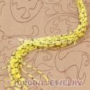 Yellow Striped Ostrich Plumes Trim Feather Hair Extensions Wholesale