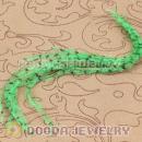 Green Striped Ostrich Plumes Trim Feather Hair Extensions Wholesale