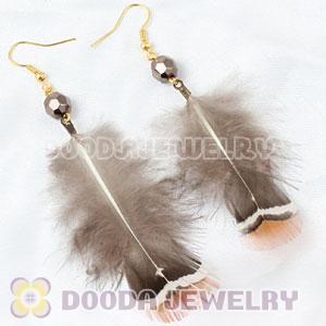 Cheap Grizzly Crystal Feather Earrings Forever 21 Wholesale