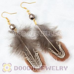 Cheap Grizzly Crystal Feather Earrings Forever 21 Wholesale