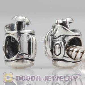 European Style Golf Bag and Golf Clubs Charm Beads