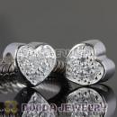 S925 Sterling Silver Charm Jewelry Love Beads with Stone