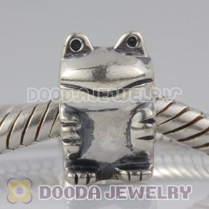 Solid Sterling Silver European Style Frog Beads and Charms
