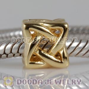Gold Plated European Style Silver Beads