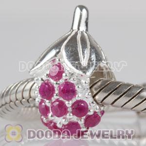 925 Sterling Silver Charm Jewelry Gemstone Beads with Screw Thread