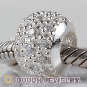 S925 Sterling Silver Charm Jewelry Beads with Stone