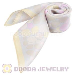 Printed Dot Silk Scarf 50X50cm Small Square Satin Pure Silk Scarves Wholesale