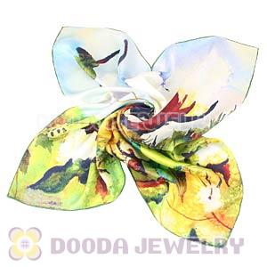 Pure Silk Scarves 65×65cm Medium Square Silk Scarf Shawls Wholesale