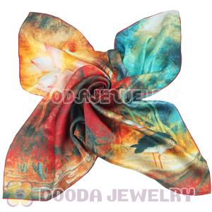 Pure Silk Scarves 65×65cm Medium Square Silk Scarf Shawls Wholesale