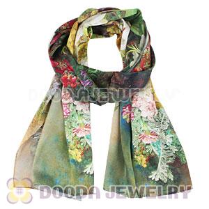 Cheap Designer Silk Scarves 170×50cm Long Oblong Silk Scarves Wholesale