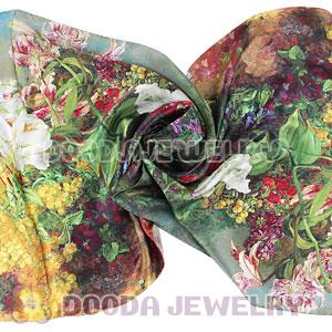 Cheap Designer Silk Scarves 170×50cm Long Oblong Silk Scarves Wholesale