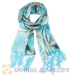 Long Oblong Fringed Silk Scarves 170×50cm Silk Scarf Painting Wholesale