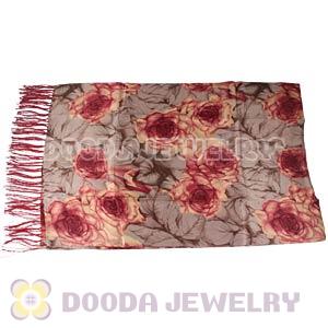 Long Oblong Fringed Silk Scarves 170×50cm Silk Scarf Painting Wholesale 