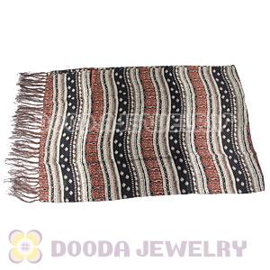 Long Oblong Fringed Silk Scarves 170×50cm Silk Scarf Painting Wholesale 