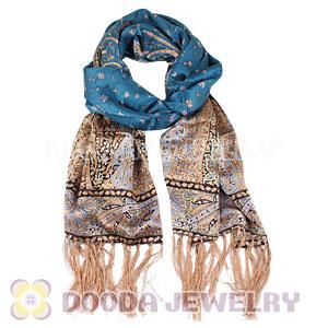 Long Oblong Fringed Silk Scarves 170×50cm Silk Scarf Painting Wholesale