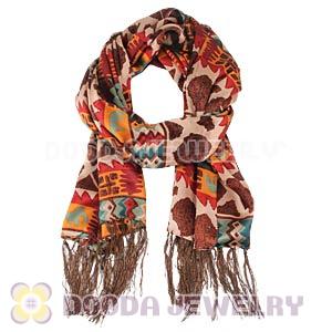 Long Oblong Fringed Silk Scarves 170×50cm Silk Scarf Painting Wholesale 