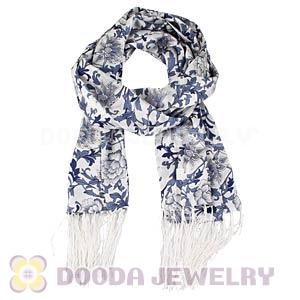 Long Oblong Fringed Silk Scarves 170×50cm Silk Scarf Painting Wholesale