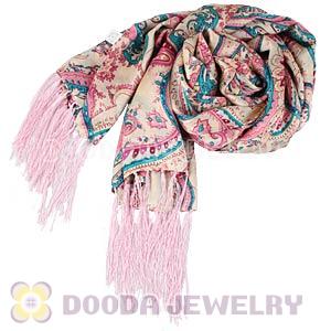 Long Oblong Fringed Silk Scarves 170×50cm Silk Scarf Painting Wholesale 