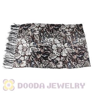 Long Oblong Fringed Silk Scarves 170×50cm Silk Scarf Painting Wholesale 