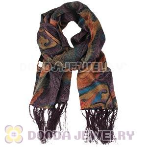 Long Oblong Fringed Silk Scarves 170×50cm Silk Scarf Painting Wholesale