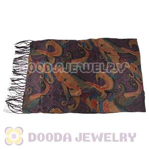 Long Oblong Fringed Silk Scarves 170×50cm Silk Scarf Painting Wholesale 